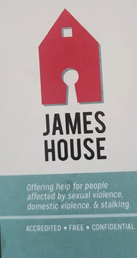 James House tag on a white sheet and something written on it